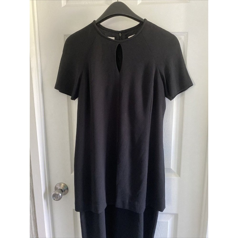 Liz Claiborne Size 6 Layered Black Dress Knee Length Professional Wedding Funera - Picture 6 of 6
